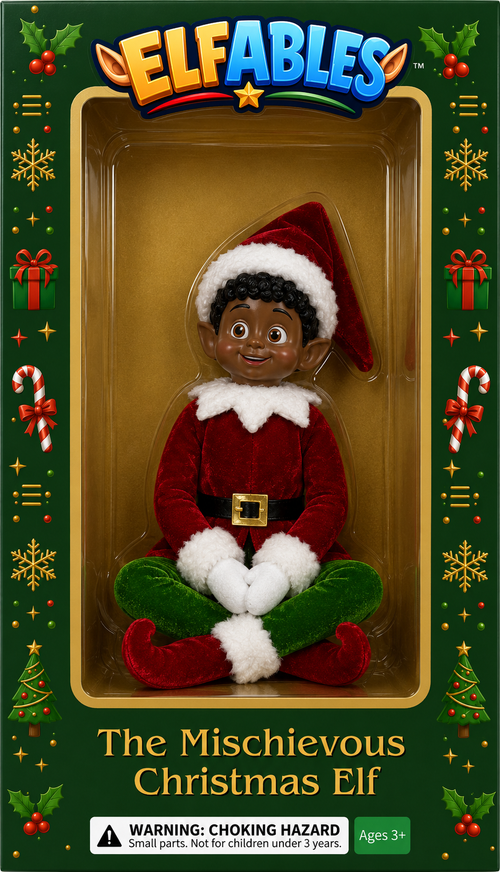 Jingle Elfable gift box - Christmas elf doll packaging