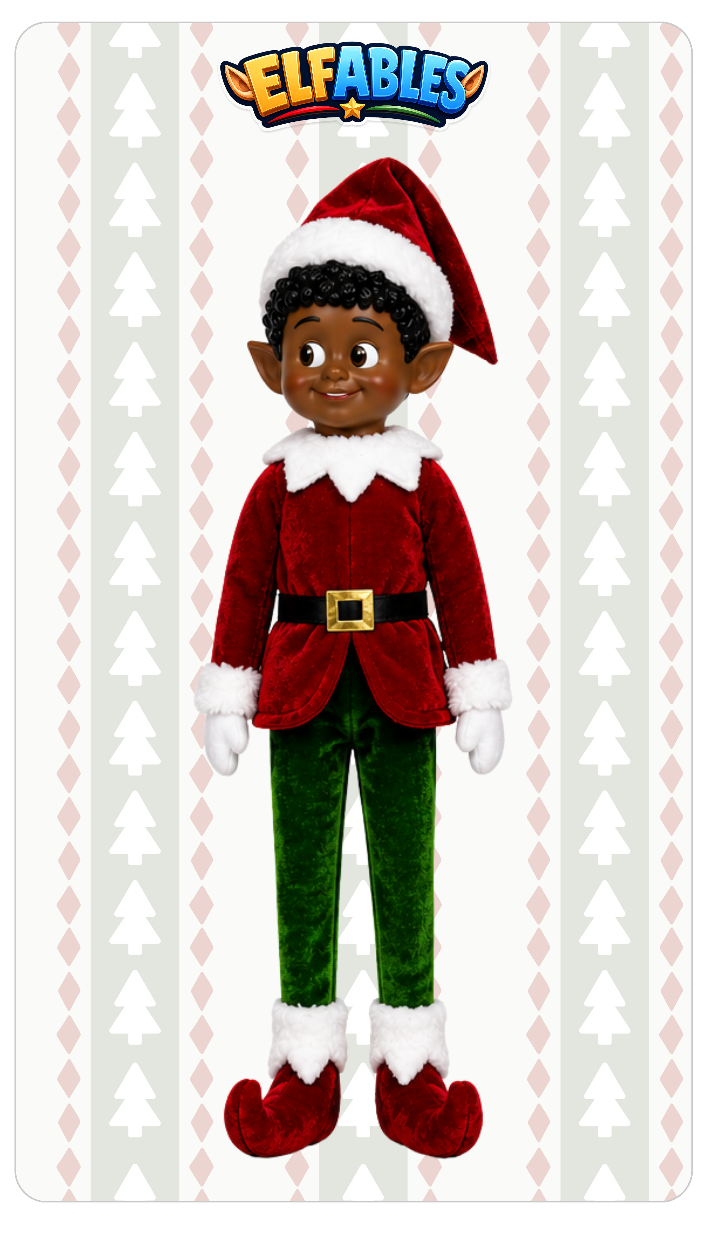 Jingle Christmas elf doll - Elfables poseable plush elf toy for kids ages 3+