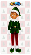 Jolly Christmas elf doll - Elfables poseable plush elf toy for kids ages 3+