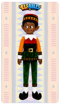 Kinny Kwanzaa elf doll - Elfables poseable plush Kwanzaa toy for kids ages 3+